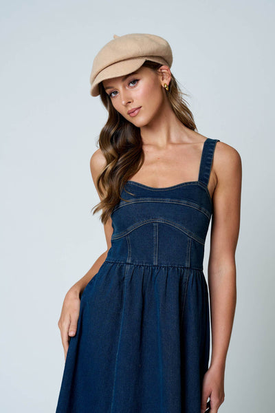 Sweetheart Denim Dress
