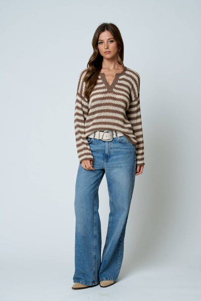 The Coastal Stripe Knit Sweater