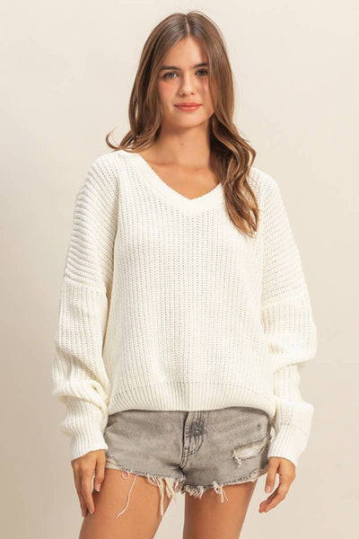 Purdy Oversized V-Neck Sweater
