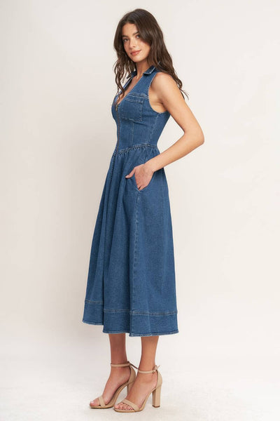 Dee Denim Midi Dress