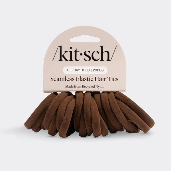 Eco-Friendly Nylon Elastics 20pc - Black/Chocalate