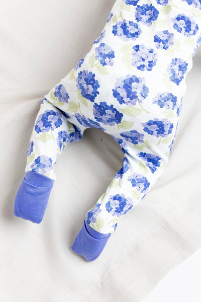 Hydrangeas Baby Romper