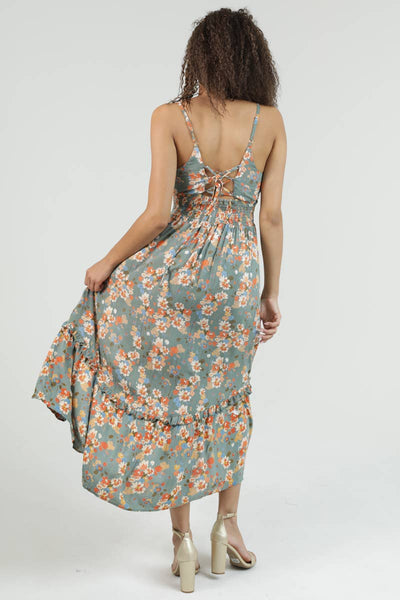 The Meadow Lace-Up Maxi Dress
