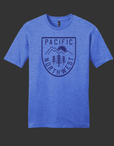 Mountain Crest PNW Tee | Blue Frost