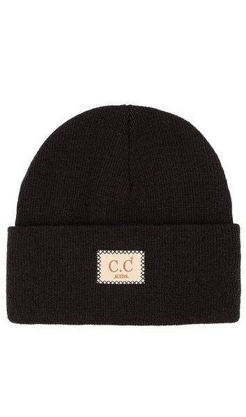 Kids - C.C. Suede Knit Beanie
