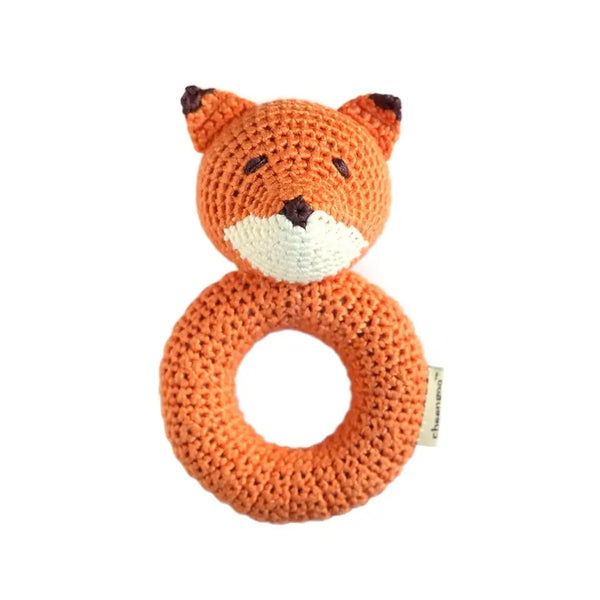 Rattle - Fox Ring Hand Crocheted
