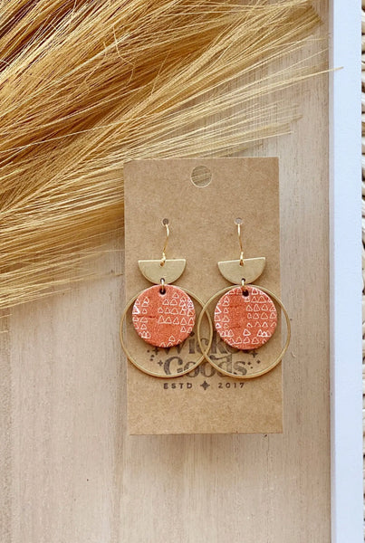 Cruiser Orange Geo | Earrings