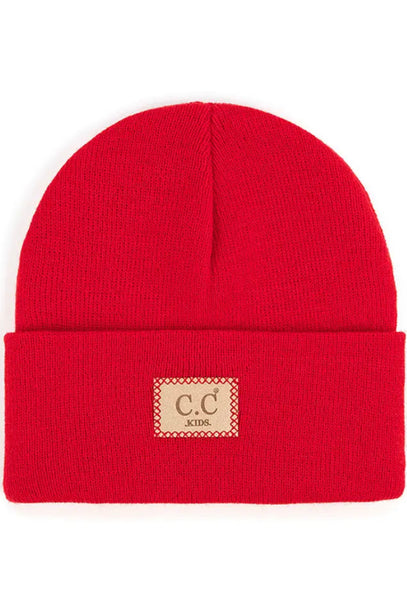 Kids - C.C. Suede Knit Beanie