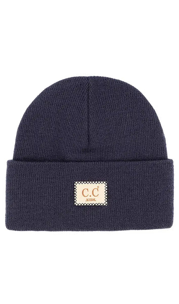 Kids - C.C. Suede Knit Beanie