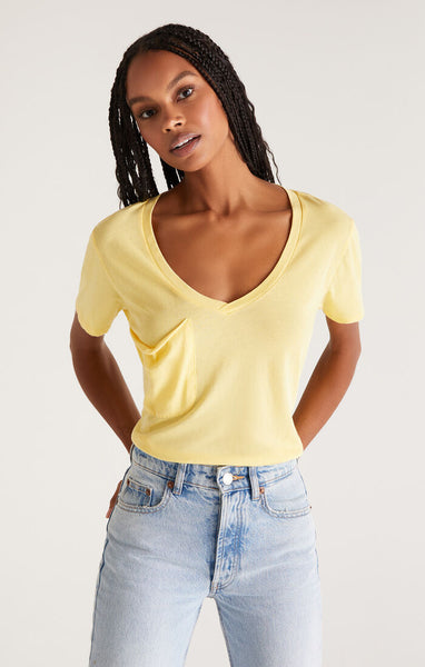 Pocket Tee | Mellow Yellow