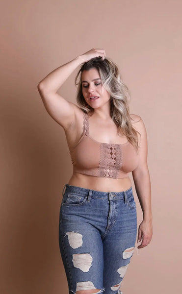 Boho Eye Lace Applique | Mocha