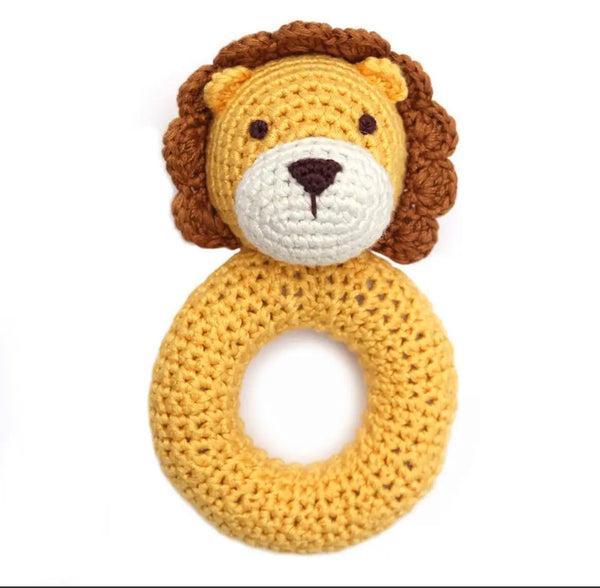 Rattle | Lion Ring Hand Crocheted