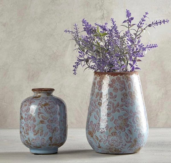 Periwinkle Grey Vase | Large