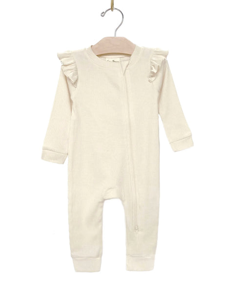 Flutter Zip Natural | Romper