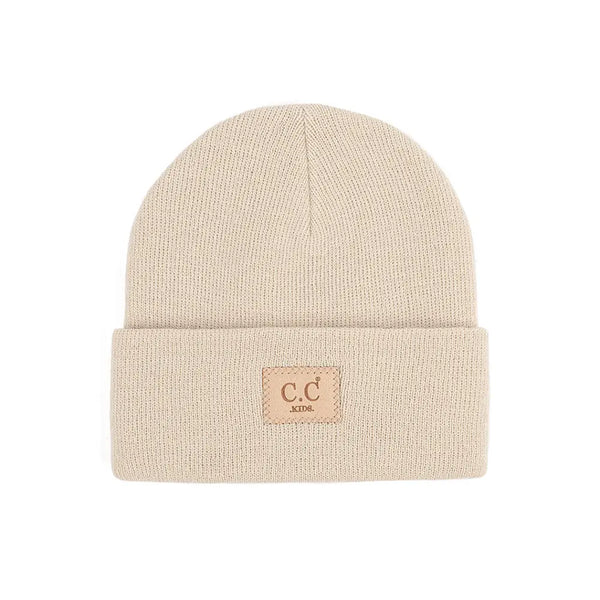 Kids - C.C. Suede Knit Beanie