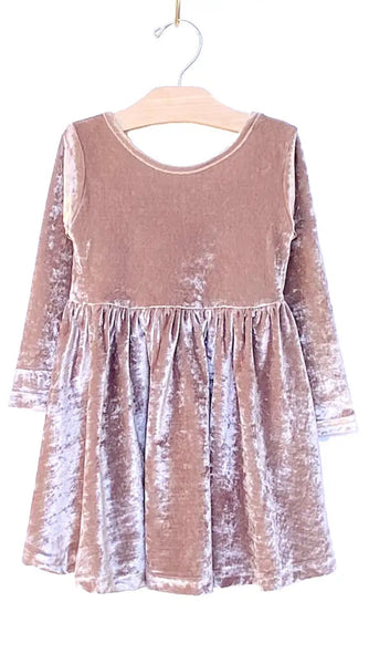 Velour Sweet Twirl Dress | Pink